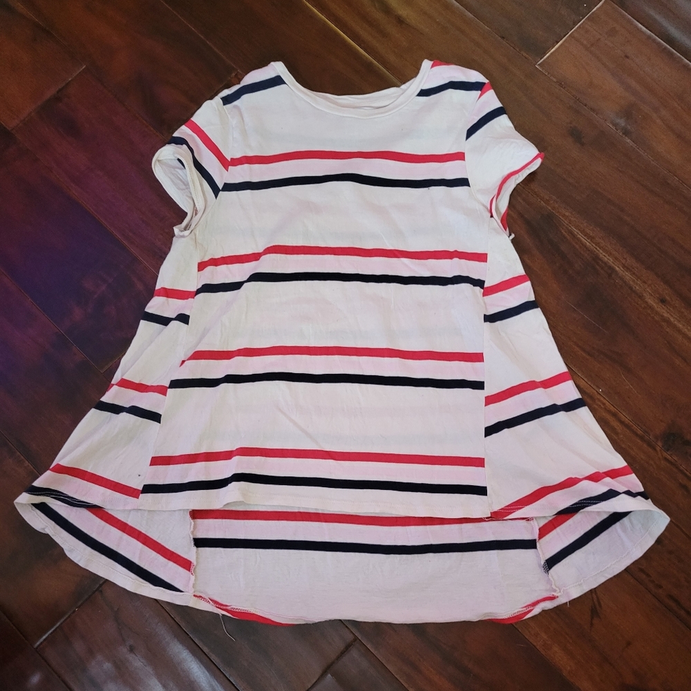 Popsugar Babydoll Swing Tee with Stripes